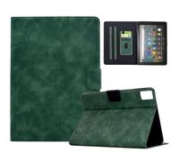 HYUKcase case for Lenovo Tab M11/Tab K11 LTE 11" 2024 TB-330FU/TB-330XU Tablet/Xiaoxin Pad 2024,Slim Suede TPU Inner Cover with Stand,Support Smart Auto Wake/Sleep with Card Holder (Green)