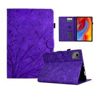 HYUKcase Case for Lenovo Tab M11 TB330FU /Xiaoxin Pad 2024 TB331FC 11 inch,Shockproof Magnetic PU Leather Folio Adjustable Stand Cover Foldable Card Holder Multi-Angle (Purple)