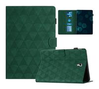 HYUKcase Case for Samsung Galaxy Tab A 10.5 2018 Model SM-T590/T595/T597,Anti-Slip Stand Soft TPU Back Protective Cover with Elastic Strap,Card Slots+Pencil Holder (Green)