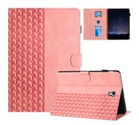 HYUKcase Case for Samsung Galaxy Tab A 10.5 2018 Model SM-T590/T595/T597,Slim Leather Cover with Smart Wake Sleep Stand Pencil Holder and Card Slot (Pink)