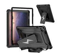 HYUKcase Case for Samsung Galaxy Tab A11+ 11.0 inch 2025 Tablet SM-X230,3-in-1 Shockproof Tablet Case, Plastic+Silicon with Kickstand,No Screen Protector (Black)