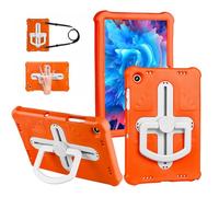 HYUKcase Case for Samsung Galaxy Tab A11+ Plus Case 11" 2026 /A9+ Plus 11” 2023,Shockproof and Anti Fall,with Bracket,equipped with Shoulder Strap,and Carrying Handle (Orange)