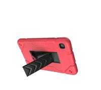 HYUKcase Case for Samsung Galaxy Tab A7 Lite 2021 8.7'' SM-T220/T225/T227,with Adjustable Shoulder Strap & Built-in Stand, Multi-Angle Protective Cover. (Red+Black)