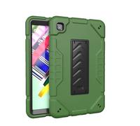 HYUKcase Case for Samsung Galaxy Tab A7 Lite 2021 8.7'' SM-T220/T225/T227,with Adjustable Shoulder Strap & Built-in Stand, Multi-Angle Protective Cover. (Military Green Black)