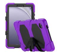 HYUKcase Case for Samsung Galaxy Tab A7 Lite 8.7 Inch 2021(SM-T220/T225/T227) with Screen Protector Pencil Holder,[Built-in Stand] Heavy Duty Military Grade Rugged Protective (Purple)