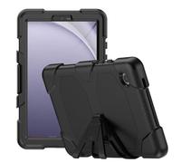 HYUKcase Case for Samsung Galaxy Tab A7 Lite 8.7 Inch 2021(SM-T220/T225/T227) with Screen Protector Pencil Holder,[Built-in Stand] Heavy Duty Military Grade Rugged Protective (Black)