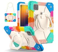 HYUKcase Case for Xiaomi Mi Pad 7 / Pad 7 Pro 11.2 Inch 2024,Shockproof Duty Cover with Hand Shoulder Strap/360 Rotatable Kickstand/Pencil Holder (Colorful Blue)