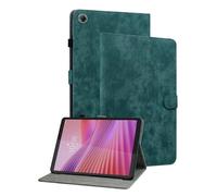 HYUKcase for Lenovo Tab One/Lenovo Tab K9 TB305FU/XU Inch Case,Magnetic PU Leather Folio Stand Shell Cover Foldable Card Holder Pencil Holder Multi-Angle (Dark Green)