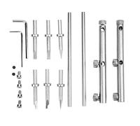 HYUMTODE Stainless Steel Camera Lens Spanner Wrench Set, Professional 10-110mm Lens Repair Tool Kit with Extended Handle for DSLR Telescope Microscope Filter Disassembly