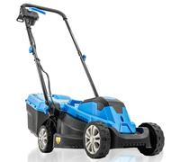 Hyundai 1300W Electric Lawn Mower - 33cm Lightweight Corded Lawnmower, 30L Grass Box, Foldable Handle, 3 Cutting Heights, Ideal for Small Gardens - 3 Year Warranty