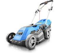 Hyundai 15'' / 38cm 1600w Electric Lawnmower with Rear Roller with Mulching Feature 40 Litre Collection Bag and 5 Cutting Heights with 10m Power Cabl