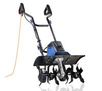 Hyundai 1500W Electric Garden Tiller, Cultivator, Rotavator & Rototiller - 6 Steel Blades, 45cm Working Width, 22cm Depth, 10m Power Cable