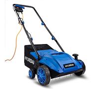 Hyundai 1500W Electric Lawn Scarifier & Aerator, 32cm Lawn Rake, 2-in-1 Scarifying and Raking Drums, 4 Working Depths, 30L Collector, 10m Cable, 3 Year Warranty