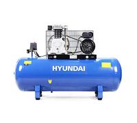 Hyundai 150L Air Compressor 3HP Twin Cylinder Belt Drive, 14CFM 145psi Low Noise Electric Workshop Compressor for Tools, Spray Painting & Inflation
