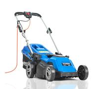 Hyundai 15'' / 38cm 1600w Electric Lawnmower with Rear Roller with Mulching Feature 40 Litre Collection Bag and 5 Cutting Heights with 10m Power Cable