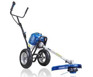 Hyundai 17"/43cm 52cc Petrol Wheeled Grass Trimmer, Compact and Portable with Foldable handles, 1200ml fuel tank, 3 Year Warranty