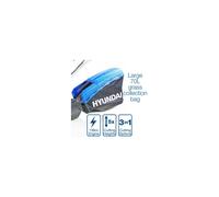 Hyundai 19" 48cm / 480mm Self Propelled Electric Start 139cc Petrol Roller Lawnmower | HYM480SPER