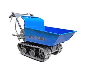 Hyundai 196cc Petrol 300kg Payload Tracked Mini Dumper/Power Barrow/Transporter with 3 Year Warranty