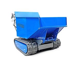 Hyundai 196cc Petrol 500kg Payload Tracked Mini Dumper/Power Barrow/Transporter, 3 Forward And One Reverse Gear, Hydraulic Tipping Mechanism, 3 Year Warranty