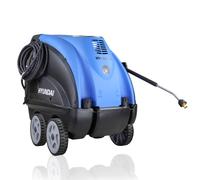 Hyundai 2610psi 180bar Hot Pressure Washer, 110°C 2.8kW Commercial Triplex Power Jet Washer