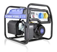 Hyundai 3.2kW / 4kVA* Petrol Site Open Generator with Recoil Start