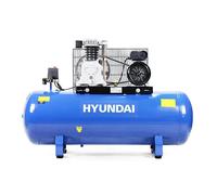 Hyundai 150L Air Compressor 3HP Twin Cylinder Belt Drive, 14CFM 145psi Low Noise Electric Workshop Compressor for Tools, Spray Painting & Inflation