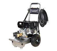 Hyundai 4000 PSI Petrol Pressure Washer - 420cc 14hp Engine, AR Pump, 15L/min Jet Wash with Wheels & Hose for Driveways, Cars & Machinery