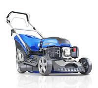 Hyundai 46cm / 18" Self-Propelled Petrol Lawnmower, 3.5HP 4-Stroke Engine, Mulching Garden Mower with Foldable Handles, Easy Start, Heavy Duty Lawn Mower, 3 Year Warranty