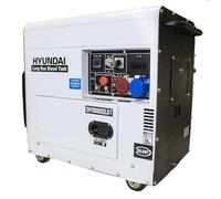 Hyundai 5.8kW / 7.5kVA* Diesel Powered Multi-Phase Generator 230v & 400v Max Power Three Phase/Single Phase, With Long Run Time