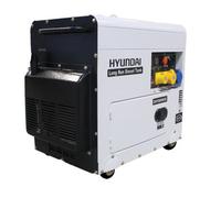 Hyundai 5.8kW / 7.5kVA* Silenced Diesel Generator, 3000rpm, Long Running Standby, 230v Single Phase Output