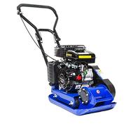 Hyundai 50kg 32cm 78.5cc Petrol Plate Compactor Wacker Plate with Wheel Kit and Paving Pad, Ideal for Compacting Soil, Gravel and Sand Together for Patios, Driveways, 3 Year Warranty
