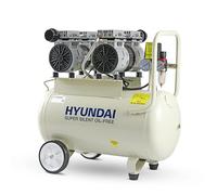 Hyundai 50L Portable Air Compressor 2HP Oil Free Direct Drive, 11CFM 118psi Low Noise Electric Compressor for DIY, Workshop & Air Tools