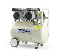 Hyundai 50L Portable Air Compressor 2HP Oil Free Direct Drive, 11CFM 118psi Low Noise Electric Compressor for DIY, Workshop & Air Tools