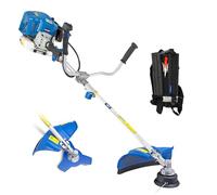 Hyundai 52cc Petrol Brushcutter & Grass Trimmer, 2-in-1 Garden Tool, 450mm Cutting Width, Split Shaft Design, Shoulder Harness, Heavy Duty