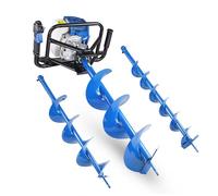 Hyundai 52cc Petrol Earth Auger, Post Hole Borer and Ground Drill - 100, 150 & 200mm|