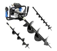 Hyundai 56Cc Petrol Earth Auger, 3 Drill Bits (100mm, 150mm, 200mm) Hyea5600X