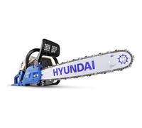 Hyundai 62cc 20" Petrol Chainsaw - Powerful 2-Stroke Engine, Lightweight Heavy-Duty Chain Saw for Tree Felling & Firewood, 3 Year Warranty