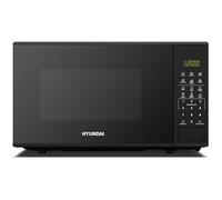 Hyundai 800W 20L Black Digital Microwave, Stainless Steel Interior, 11 Power Levels, Automatic Defrost, 6 Auto Cook Modes, Clock and Timer, Digital Controls, Easy Clean & Child Lock