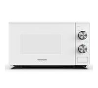 HYUNDAI 800W 20L Solo Microwave, Dial Control, Stainless Steel Interior