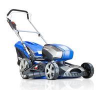 Hyundai 80V Lithium-Ion Cordless Battery Powered Lawn Mower 45cm Cutting Width With Battery and Charger