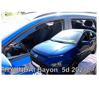 HYUNDAI BAYON MK4 5-door 2021-onwards 4-pc Wind Deflectors HEKO Tinted