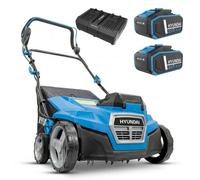 Hyundai Cordless Lawn Scarifier Aerator 2 In 1 Lawn Rake 40V Battery Powered