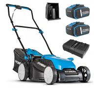Hyundai 38cm / 15" 40V (2x20V) 3-in-1 Brushless Cordless Lawnmower, 36L Bag