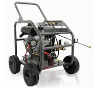 Hyundai 4000psi / 275 bar Diesel Pressure Washer, 4 Quick-release Nozzles, Electric Start, Annovi Reverberi Triplex Pump, 13L/min with 10m Hose, 2x 600ml Oil bottles included, 3 Year Warranty
