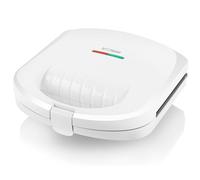 HYUNDAI ELECTRONICS SM625W I Sandwich Maker I 800 W | Sandwich Maker for 4 Triangles | Temperature Control Light | Power Indicator | White