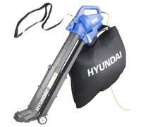 Hyundai 3 in 1 3000W Electric Leaf Blower, 45L Bag, Vacuum & Shredder, 3 Year Warranty, Lightweight & Powerful, 12m Cable, Variable Speed, Telescopic