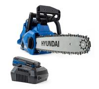 Hyundai 40V 14" Cordless Chainsaw - Lithium-Ion Battery Powered Chain Saw with 2.5Ah Battery & Fast Charger, Automatic Chain Lubrication, Tool-Free Chain Tensioning, Lightweight & Easy to Use