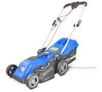 Hyundai 15'' / 38cm 1600w Electric Lawnmower with Rear Roller with Mulching Feature 40 Litre Collection Bag and 5 Cutting Heights with 10m Power Cable