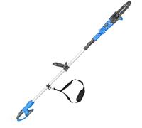 Hyundai 20V Cordless Pole Saw, 180mm Bar, 3.3m Reach, 2Ah Battery and Charger, Telescopic