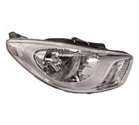 Prasco Headlight HN0034813 - Hyundai i10 2011-2013 Right-Hand Chrome with Motor